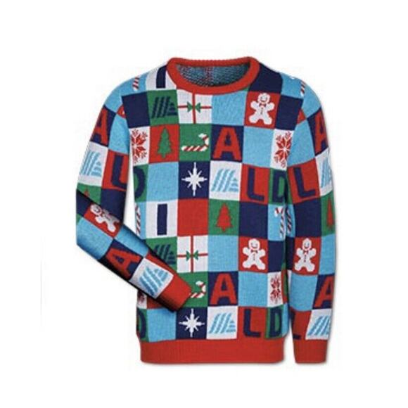 Christmas Sweater With Beanie Size Large Aldi Gear Holiday Limited Edition NEW - Picture 1 of 5